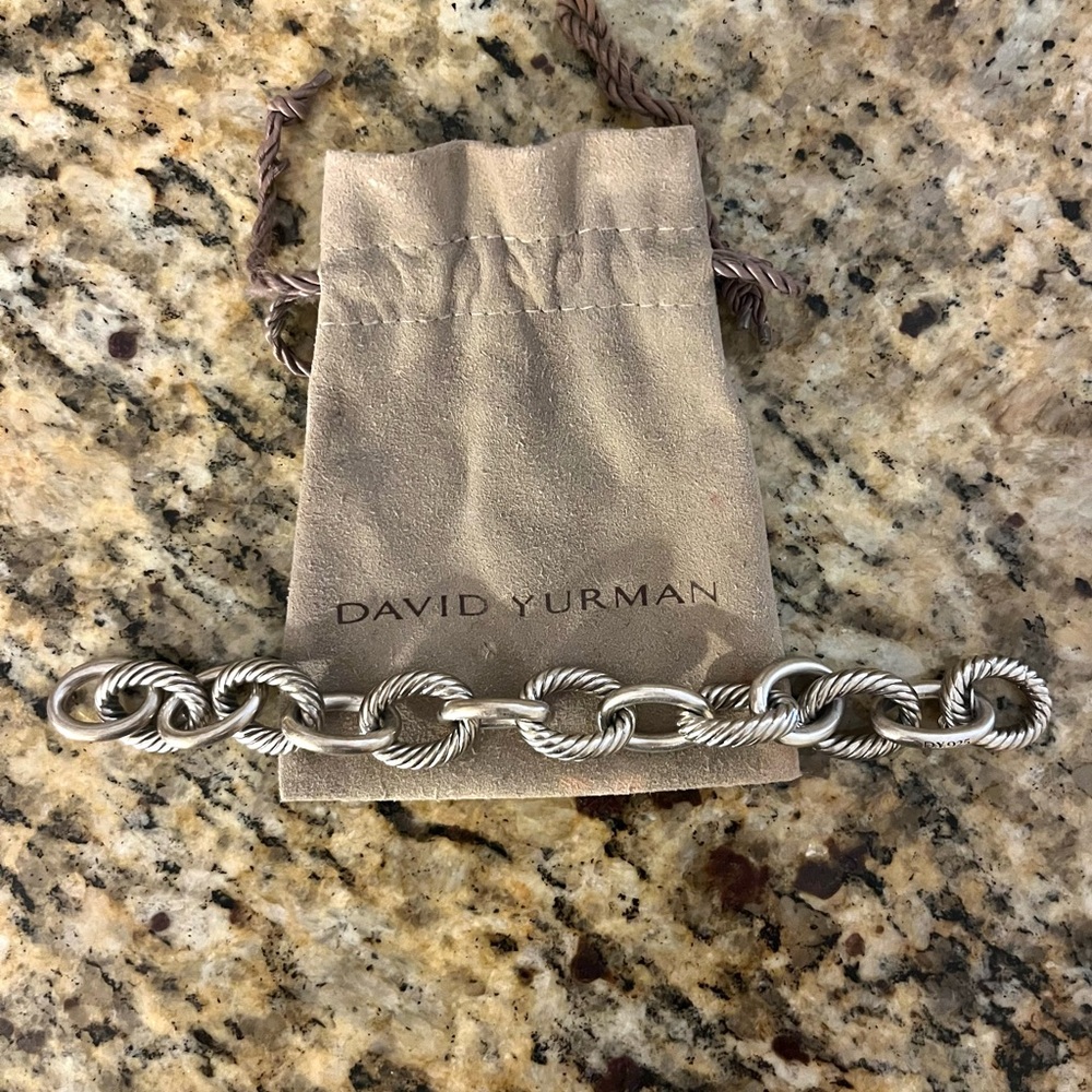✨EXCELLENT CONDITION✨ David Yurman Oval Chain Link Bracelet — Sterling Silver